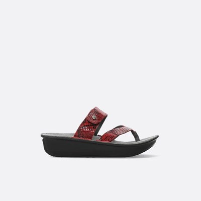 Red Snake Wolky Martinique Women's Sandals | EXDP96810