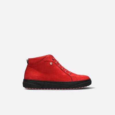 Red Wolky Compass Women's Sneakers | JKQD64829