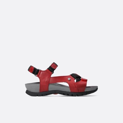 Red Wolky Cradle Women's Sandals | IGTD62314