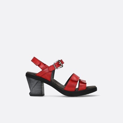 Red Wolky Cross Women's Sandals | WCGZ75410