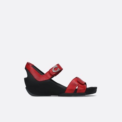 Red Wolky Epoch Women's Sandals | OKYM82603