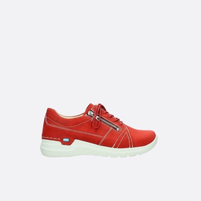 Red Wolky Feltwell Women's Lace Up Shoes | QVZP51473