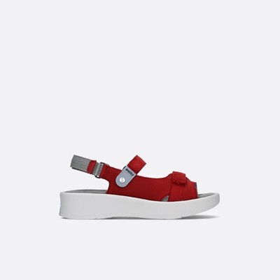 Red Wolky Globe Women's Sandals | YTQZ85201