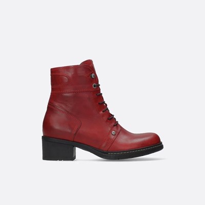 Red Wolky Red Deer Women's Biker Boots | YCOL45307