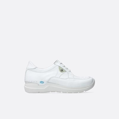 White / Green Wolky Drummer Women's Walking Shoes | YVAE90715